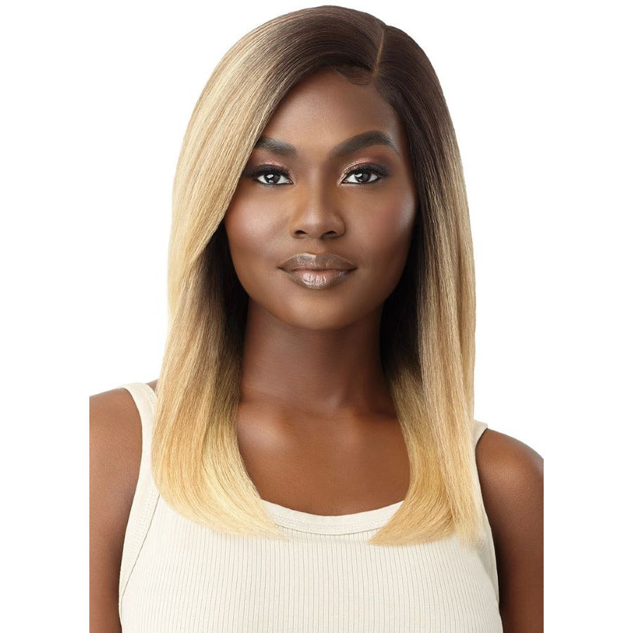 Outre Synthetic Lace Front Wig - Natural Yaki 18