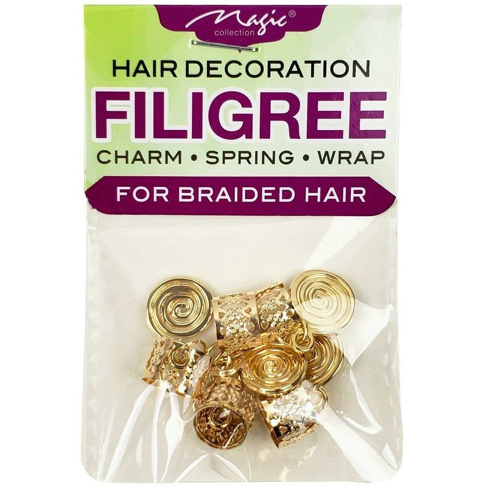 Magic Collection Spiral Filigree Tube, Gold #FILICHA12G