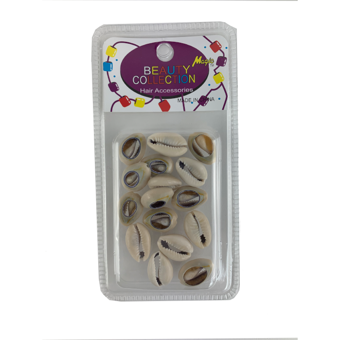 Magic Collection Shell Hair Bead - 12 pc