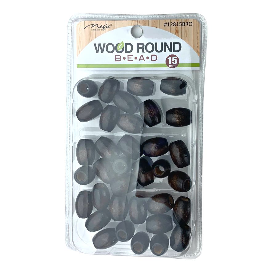 Magic Collection Wood Round Beads #12815BRO