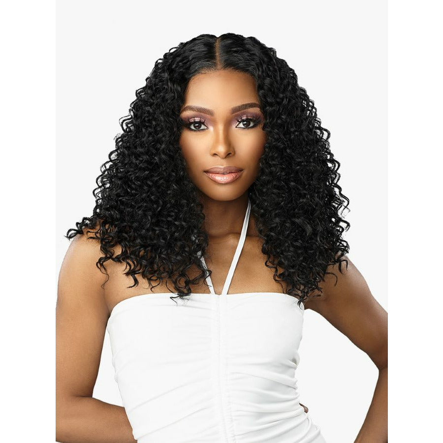 Sensationnel Butta Human Hair Blend HD Lace Front Wig - Water Wave 16