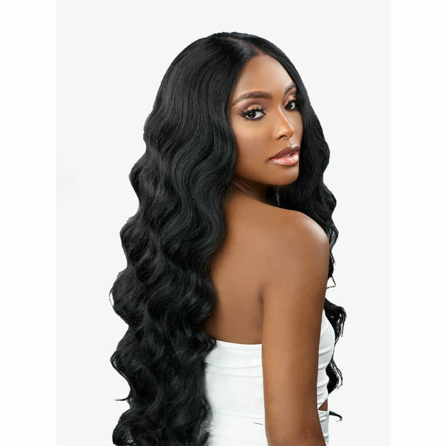 Sensationnel Butta Human Hair Blend HD Lace Front Wig - Curly Body 26