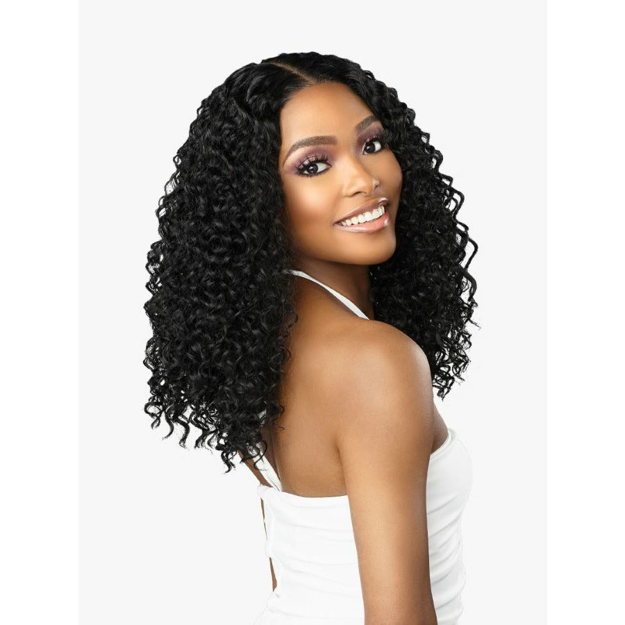 Sensationnel Butta Human Hair Blend HD Lace Front Wig - Water Wave 16