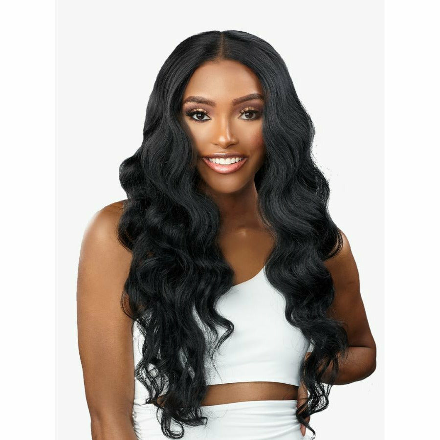 Sensationnel Butta Human Hair Blend HD Lace Front Wig - Curly Body 26