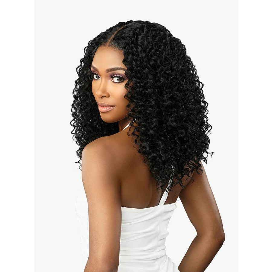 Sensationnel Butta Human Hair Blend HD Lace Front Wig - Water Wave 16