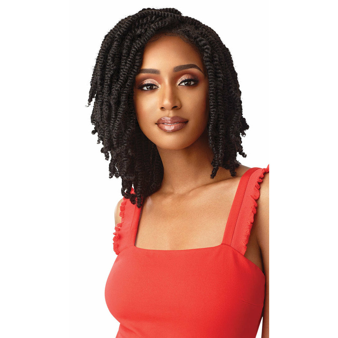 Outre Synthetic X-Pression Twisted Lace Front Wig – Straight Bomb Twist 14