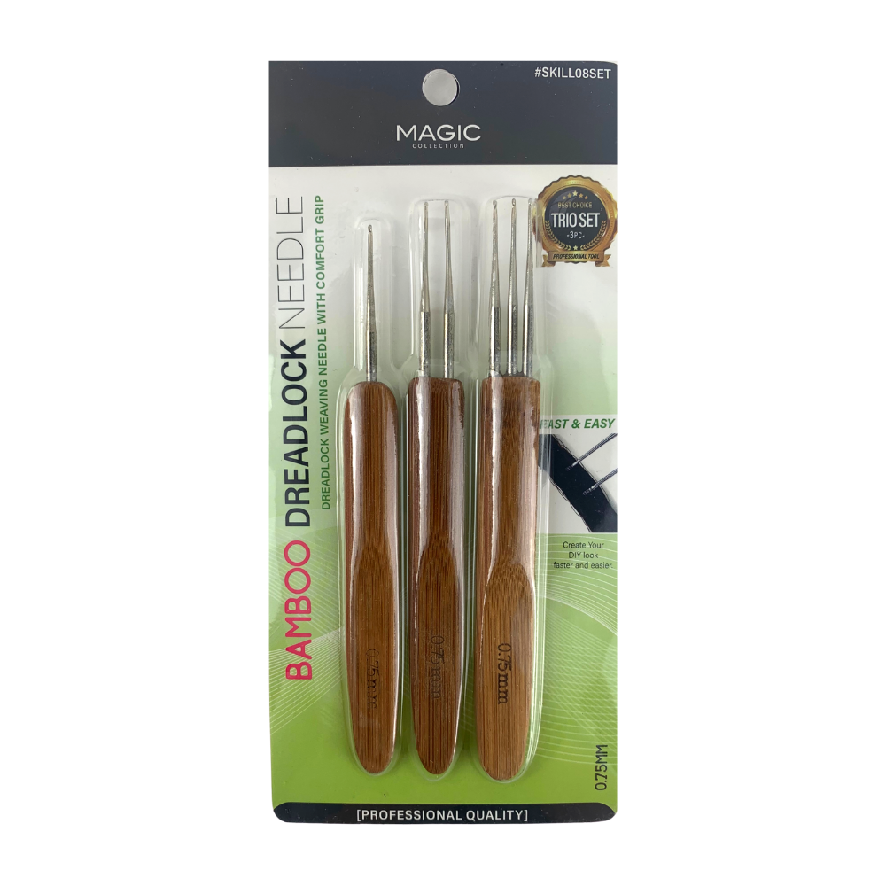 Magic Collection Bamboo Dreadlock Needle Trio Set #SKILL08SET