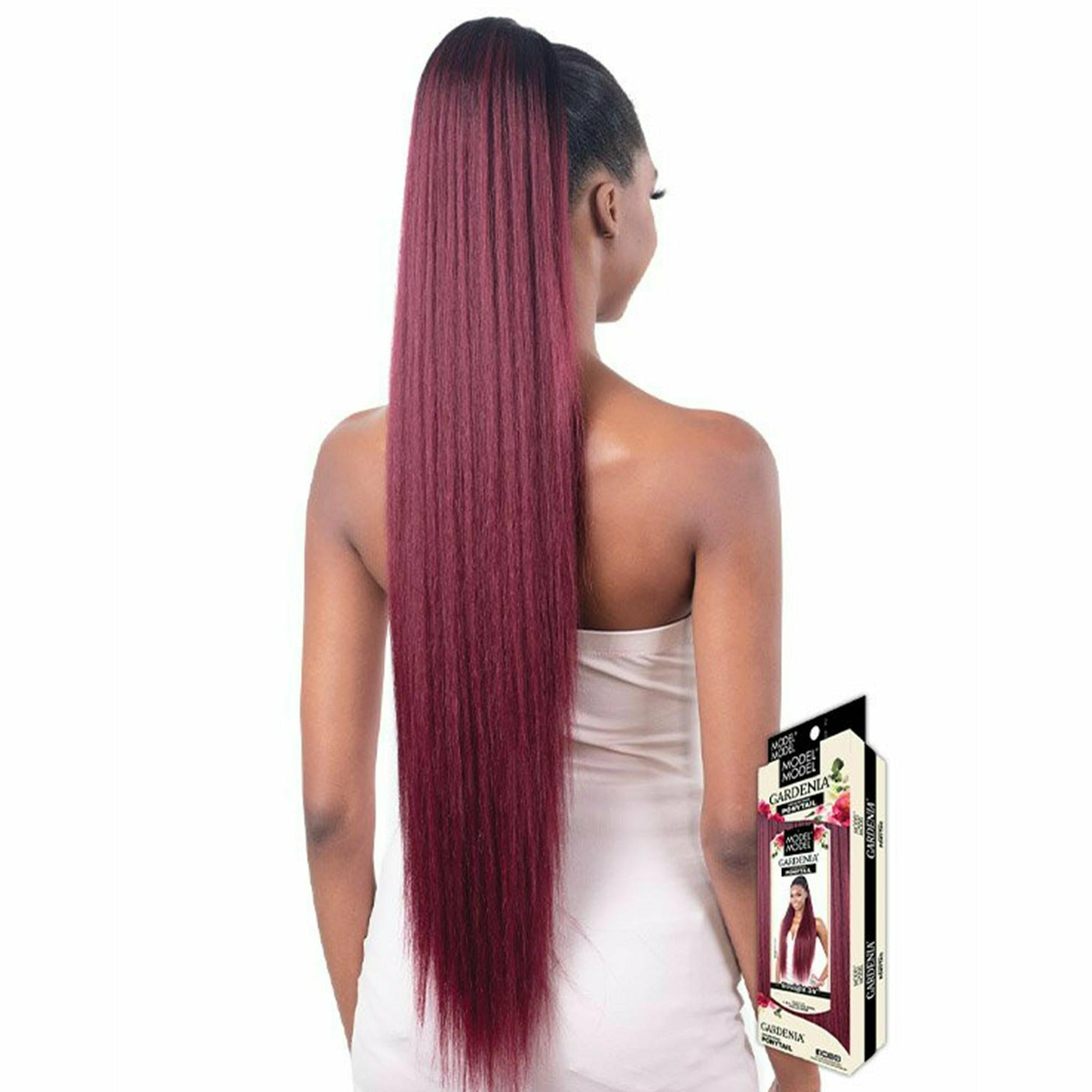 Model Model Gardenia Mastermix Drawstring Ponytail - Straight 36