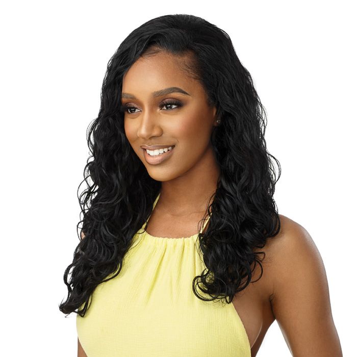 Outre Converti-Cap Synthetic Drawstring Half Wig - Brazilian Waves