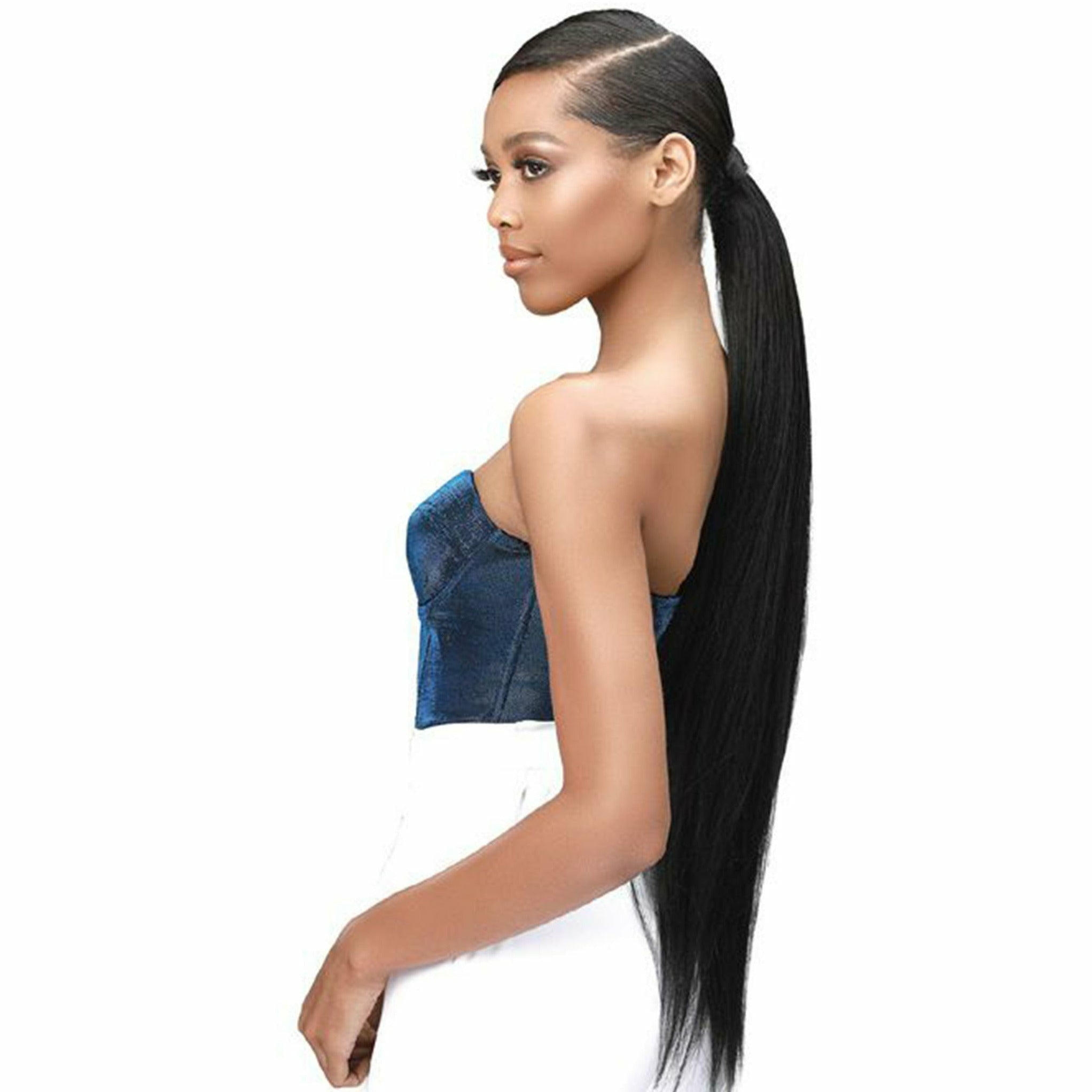Bobbi Boss Up Synthetic Wrap Around Ponytail -Silky Straight 30