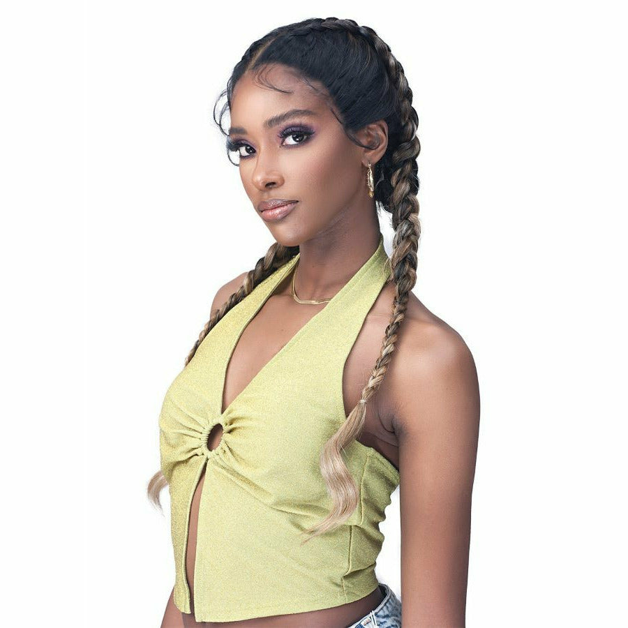Bobbi Boss Natural Style Synthetic Lace Frontal Wig - MLF627 Dutch Braid