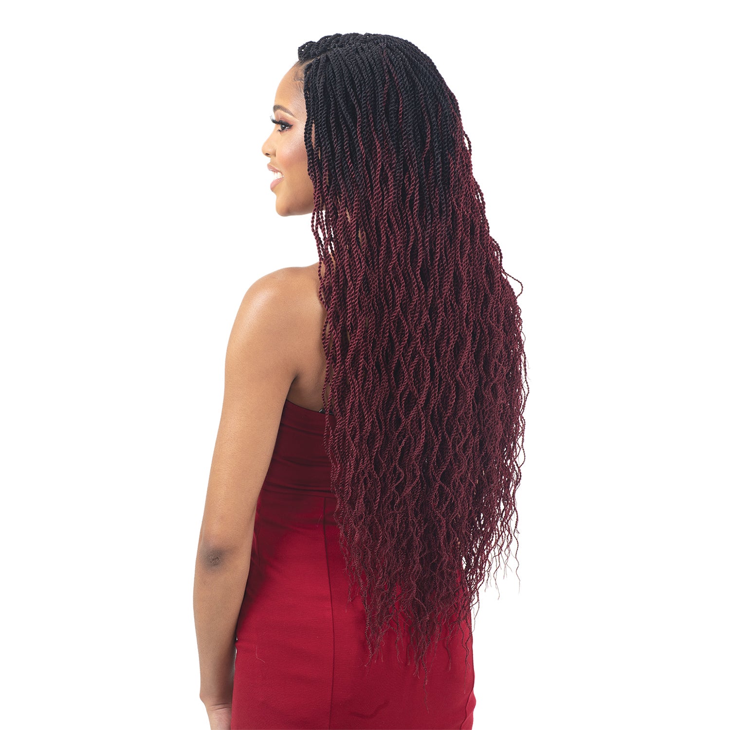 Model Model Glance Braids – 3x Wavy Feathered Twist 24