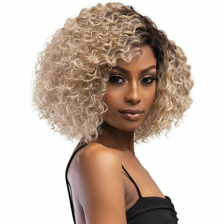 Janet Collection Essentials Synthetic HD Lace Front Wig - Kandi (1 - Jet Black only)