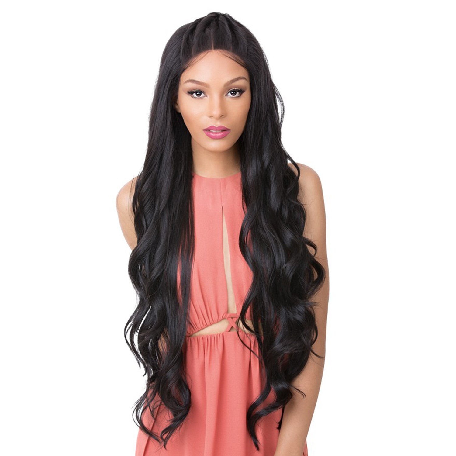It's A Wig! 360 All-Round Human Hair Blend Deep Frontal Lace Wig – Adira