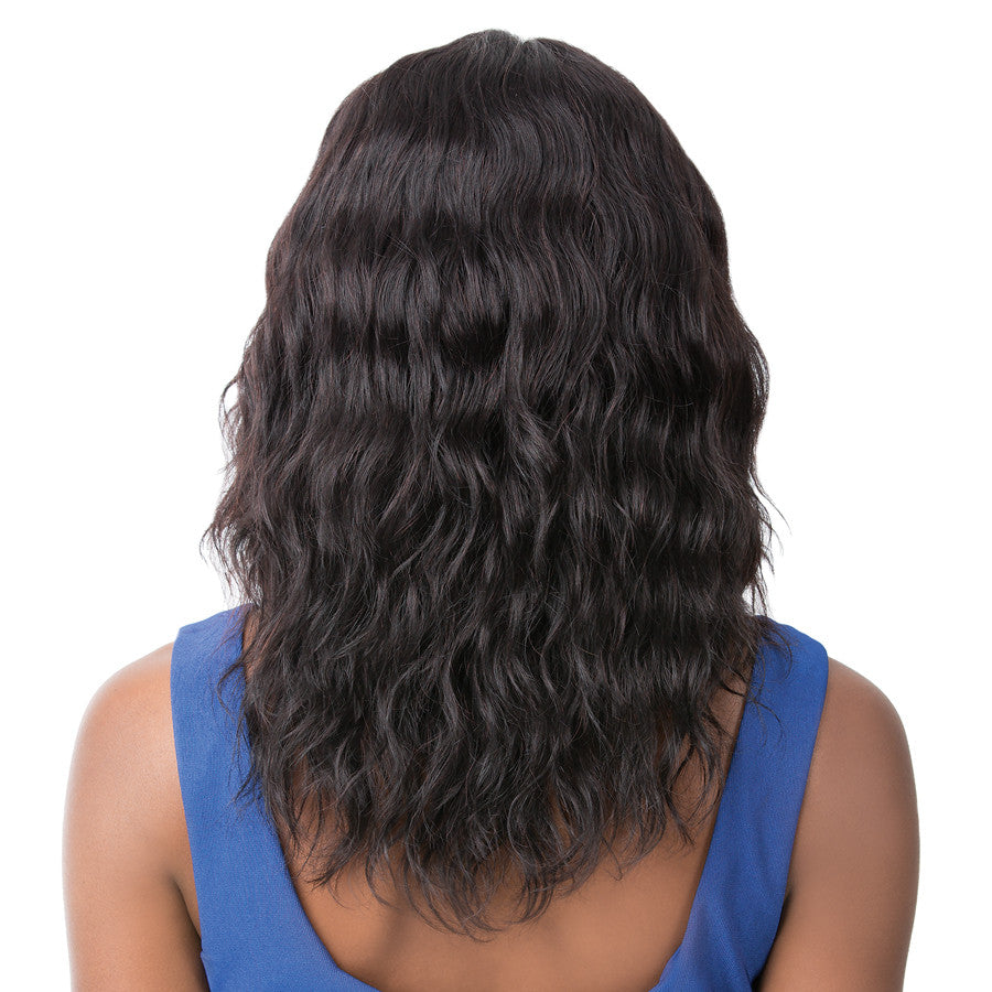 It's A Wig! Salon Remi Human Hair Swiss Lace Front Wig – Wet N Wavy Pacific Wave