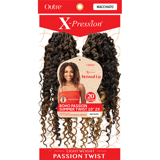 Outre Synthetic X-Pression Twisted Up Braids – 2X BOHO Passion Summer Twist 10