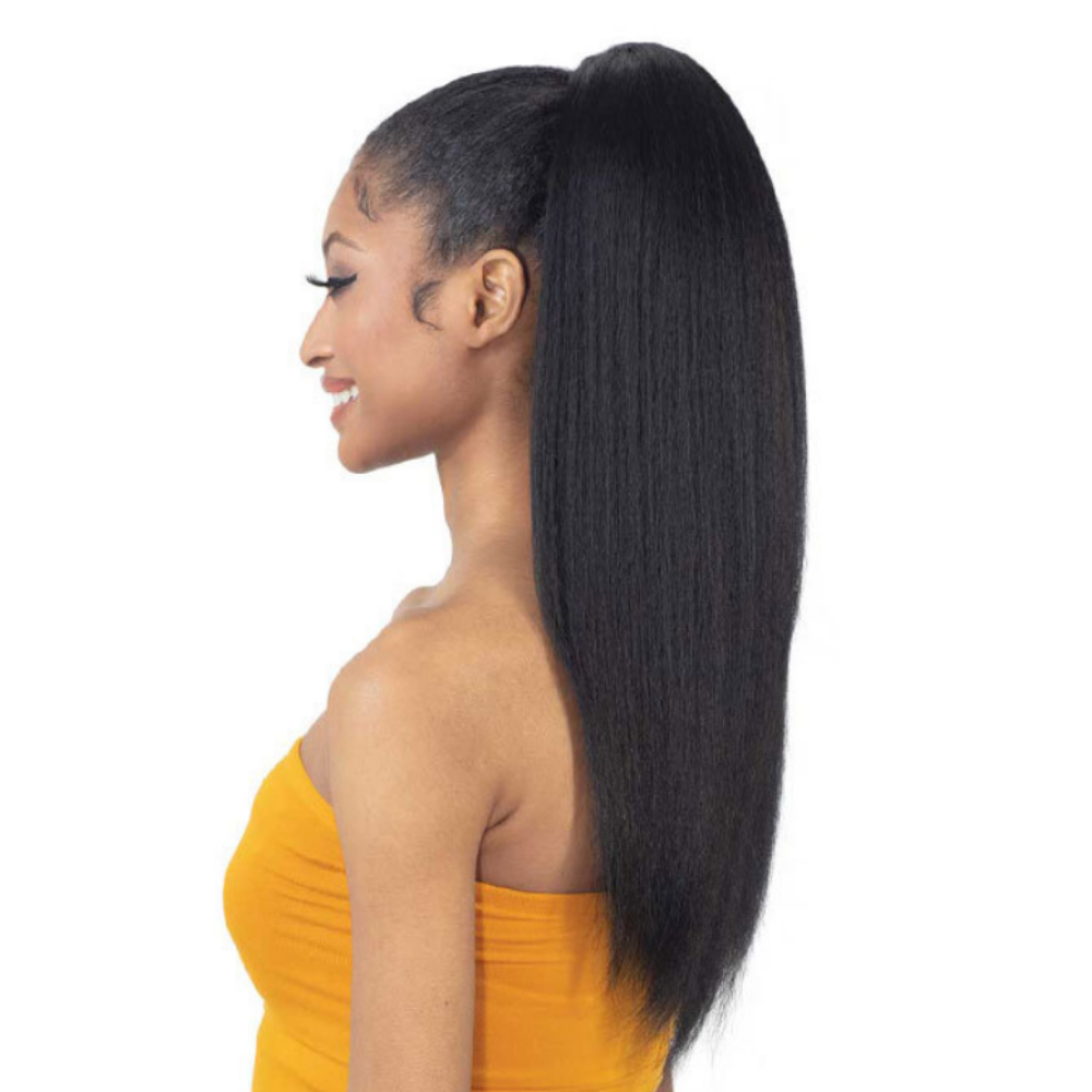 FreeTress Equal FullCap Drawstring Half Wig - Natural Pressed Yaky