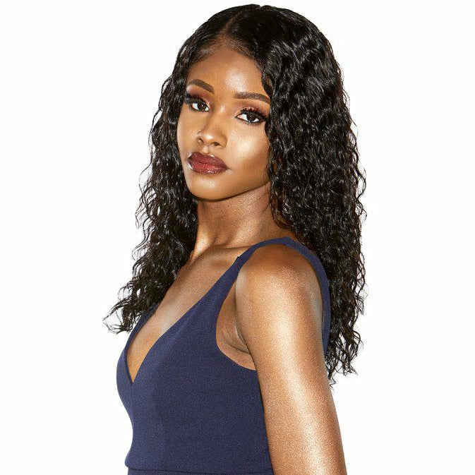Sensationnel 12A Unprocessed 100% Virgin Human Hair Wet & Wavy HD Lace Front Wig - Deep 22