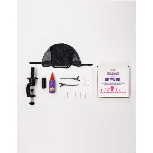 Janet Collection Cork Canvas Mannequin Head - DIY Wig Kit