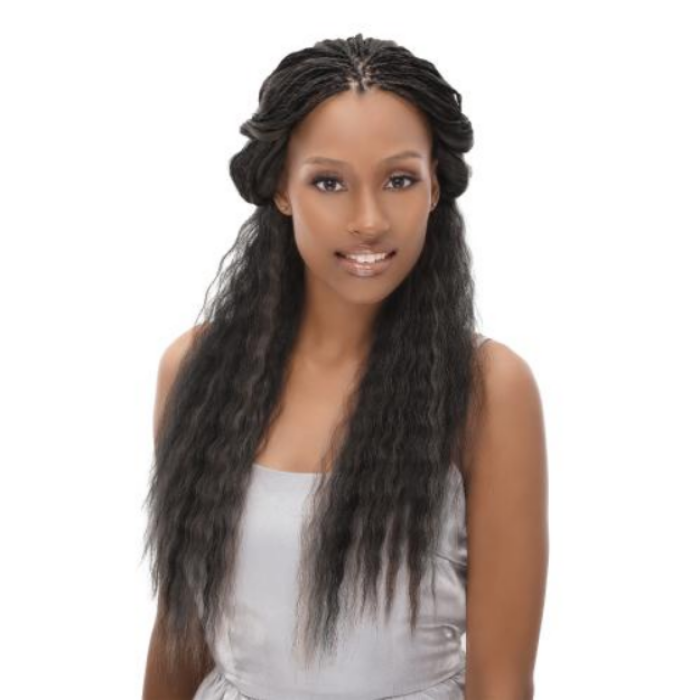 Janet Collection 100% Unprocessed Virgin Remy Wet & Wavy Human Hair Braids - Natural S/ French Bulk 18