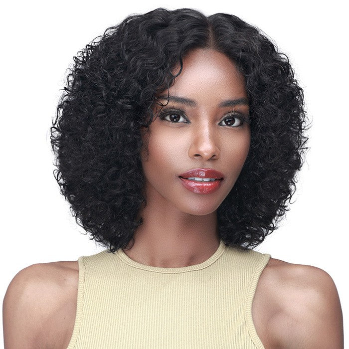 Bobbi Boss 100% Unprocessed Human Hair Bundle Lace Front Wig - MHLF502 Jheri Curl 12