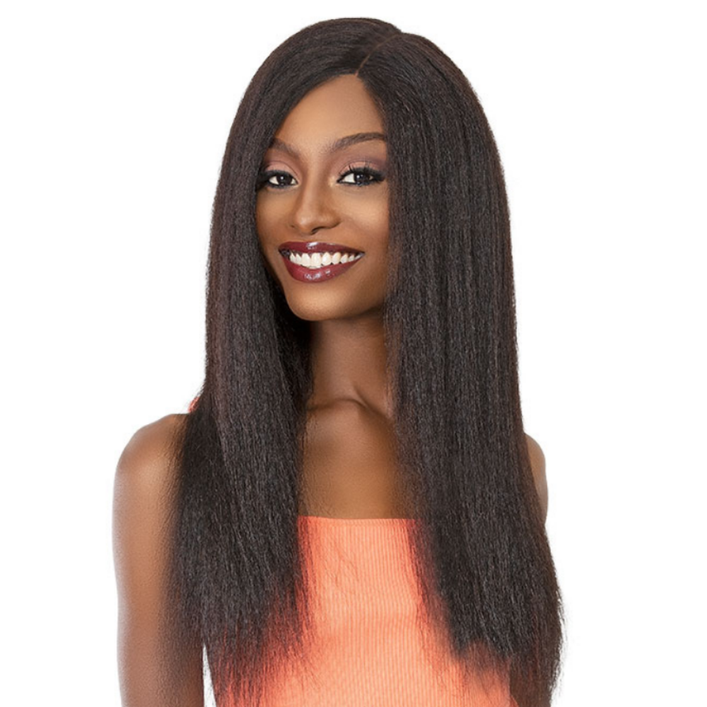 Janet Collection HD Natural Deep Part 100% Virgin Remy Lace Wig - Perm Yaky