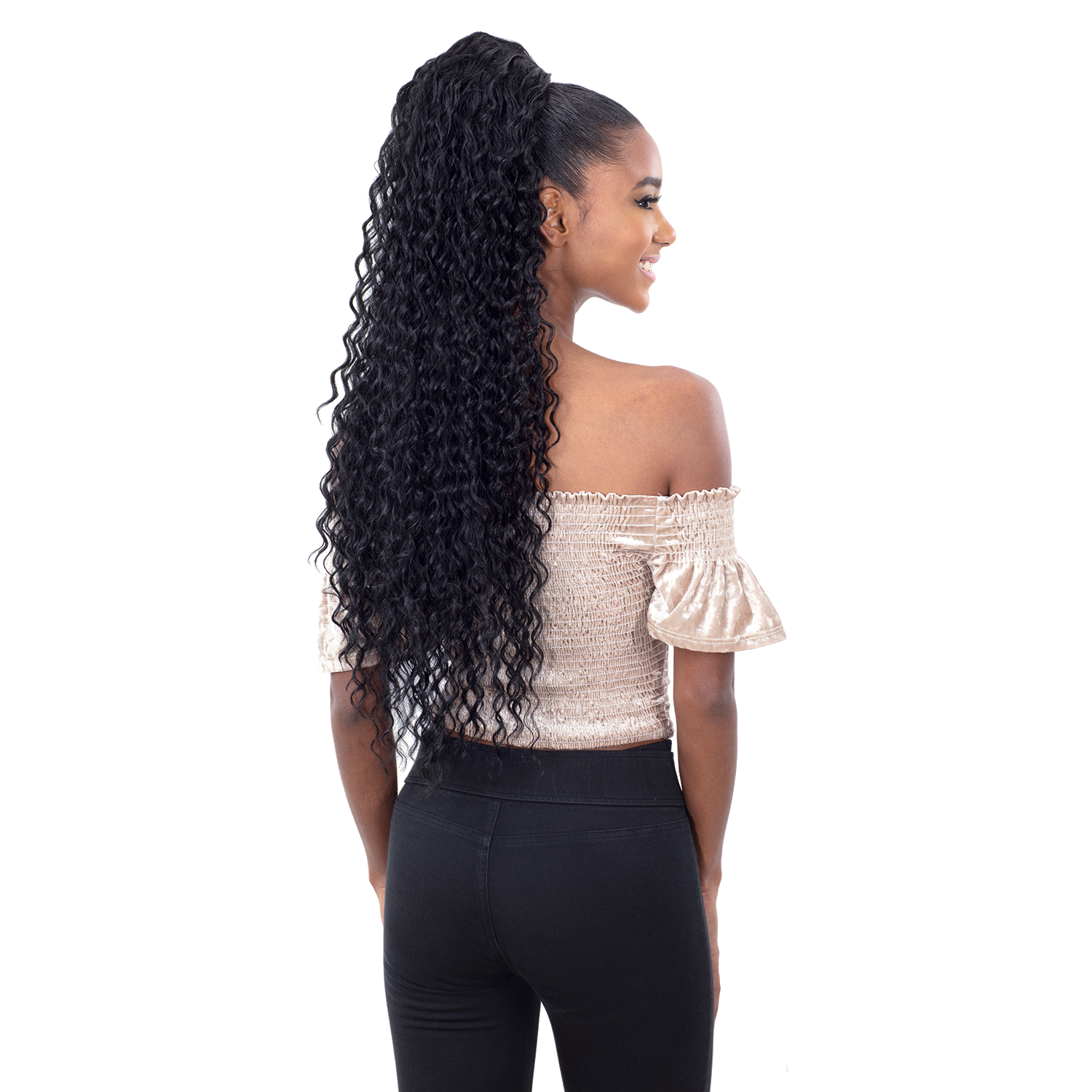 Shake-N-Go Organique Synthetic Drawstring Ponytail - Beach Curl 28