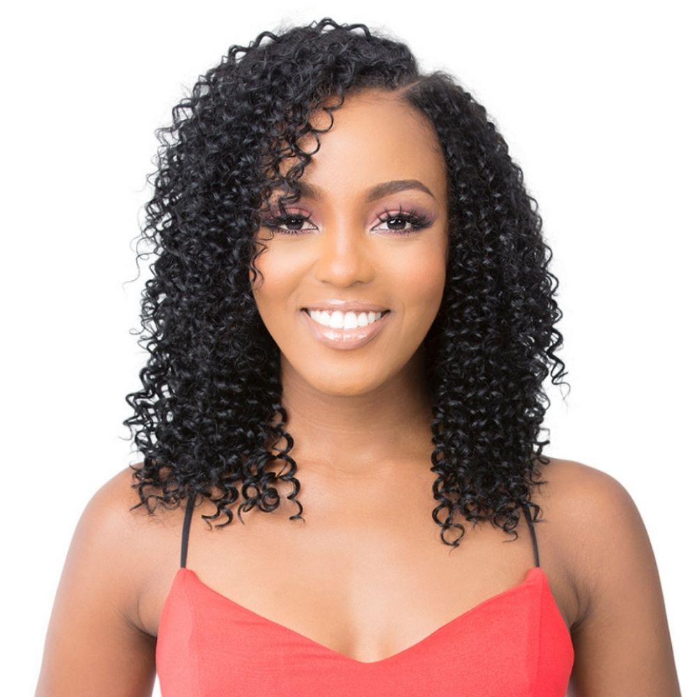Its A Wig 100% Natural Human Hair Lace Front Wig - HH U Part Deep Wave
