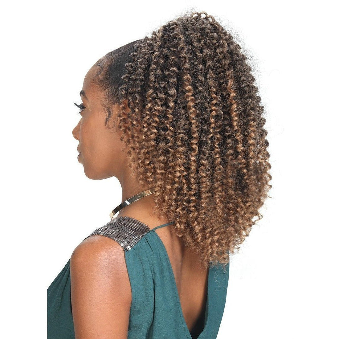Zury Miss V Synthetic Drawstring Ponytail – Water Wave