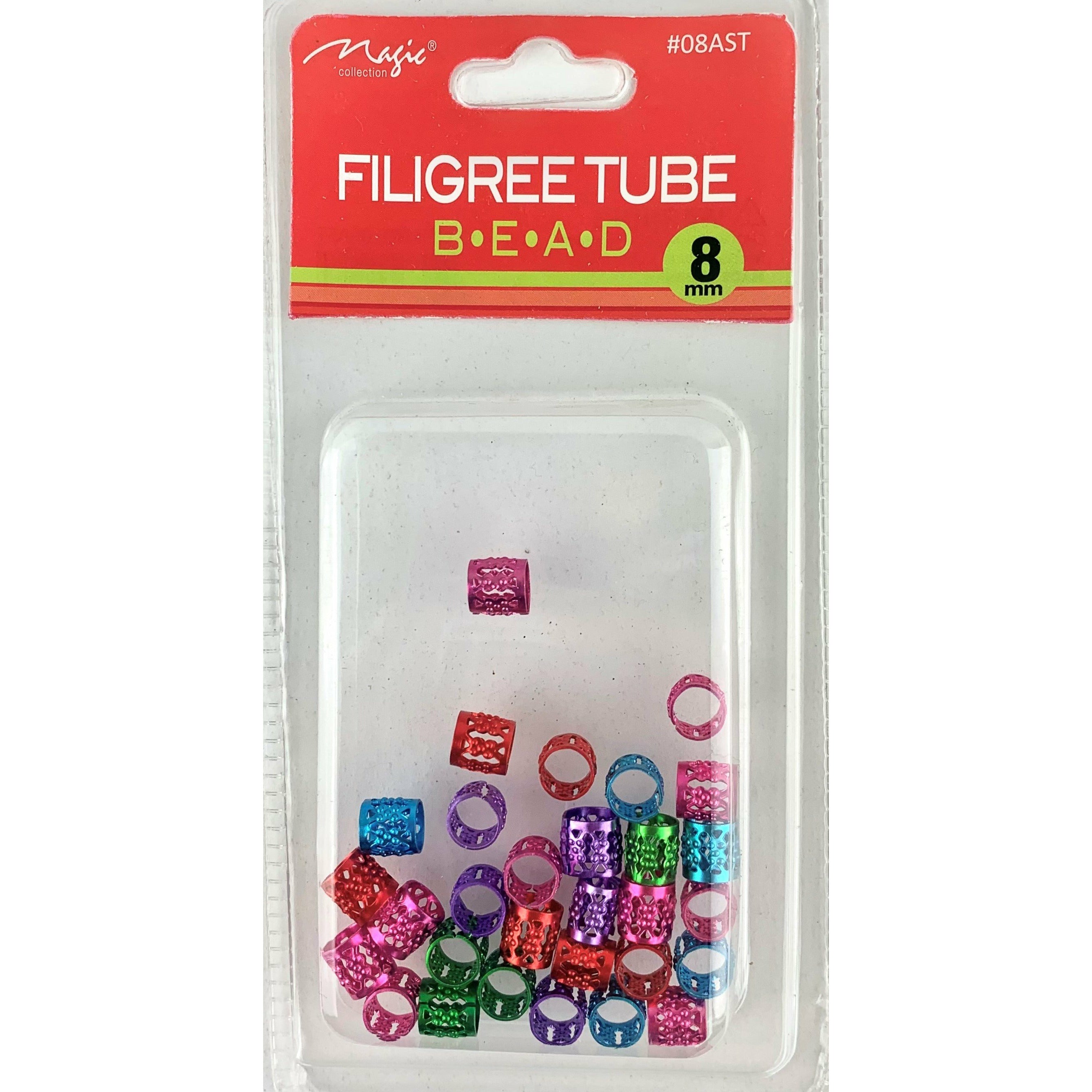 Magic Collection 8MM Assorted Filigree Tube #08AST