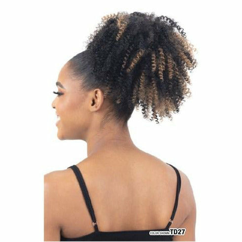 Model Model Synthetic Drawstring Ponytail - Twinkle Pom (Large)