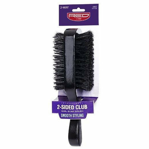 Red by Kiss 2-Sided Club 100% Boar Brush #BOR08