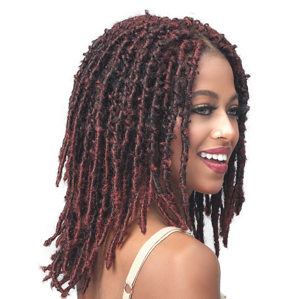Bobbi Boss Natural Style Synthetic Lace Front Wig - MLF614 Calif. Butterfly Locs 16
