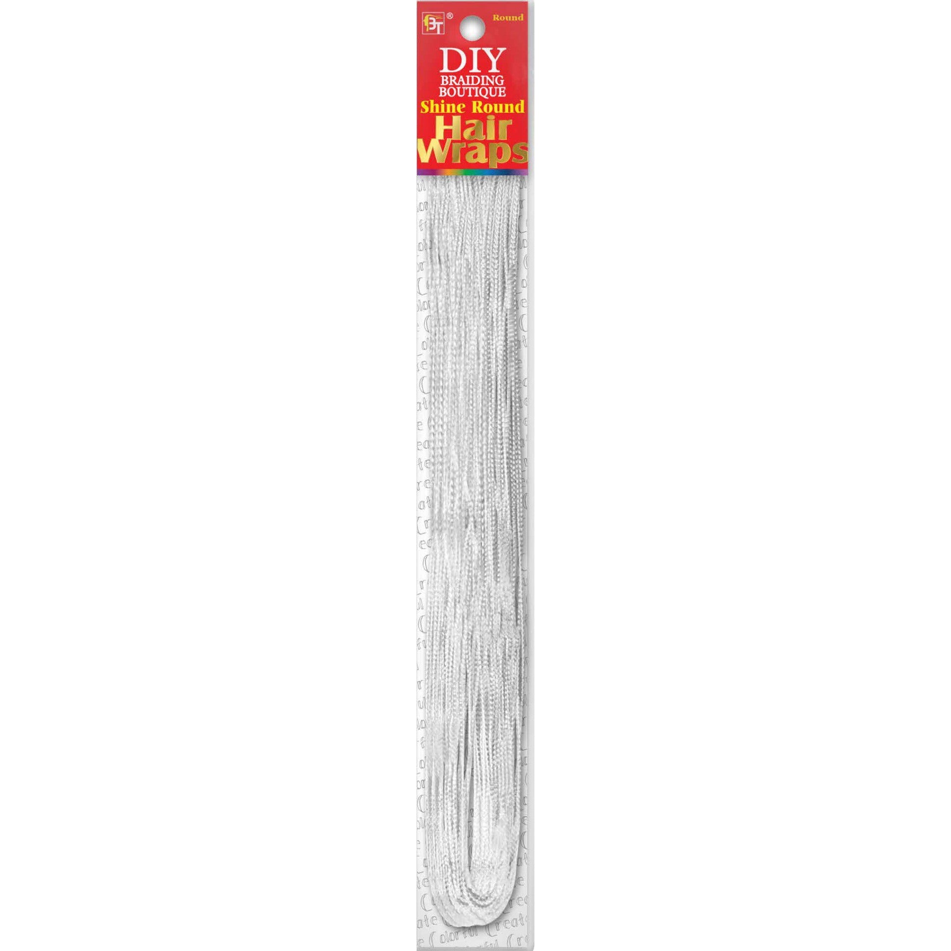 Beauty Town DIY Braiding Boutique Shine Round Hair Wraps - Silver