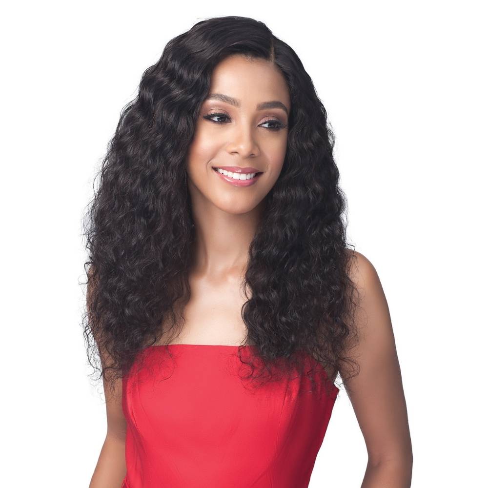 Bobbi Boss 100% Unprocessed Brazilian Virgin Remy Bundle Hair Full Lace Wig - Natural Curl 24