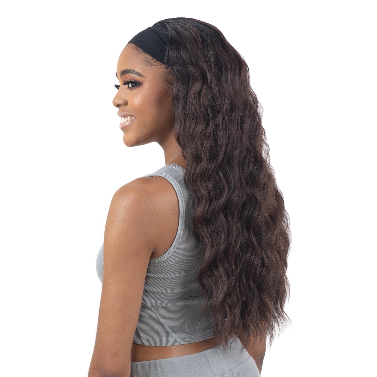 Model Model Synthetic Fullcap Headband Wig - Cheyenne