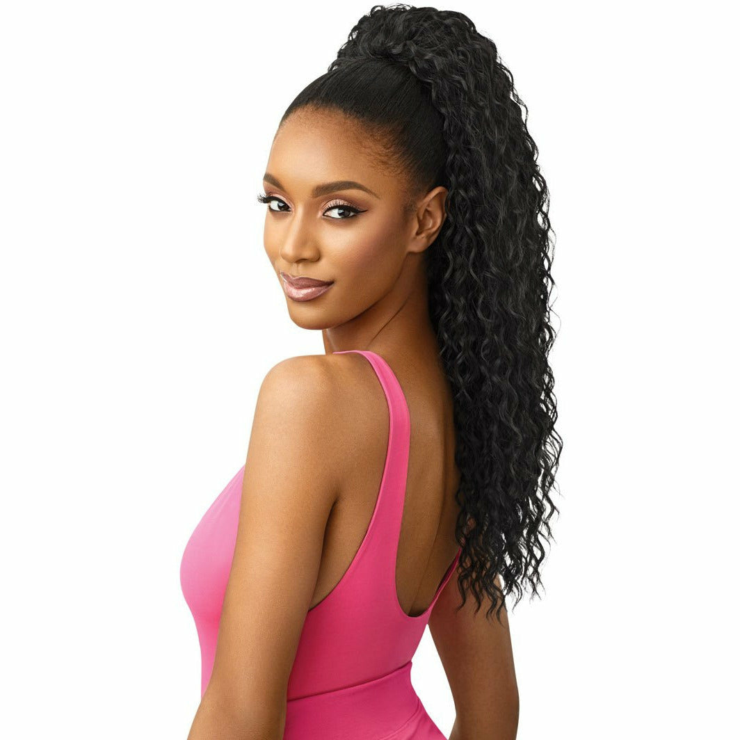 Outre Quick Weave Wet & Wavy Half Wig – Deep Curl 24