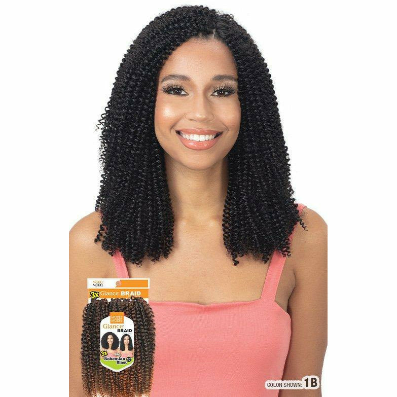 Model Model Glance Synthetic Braids - 3X Bohemian Blast 10