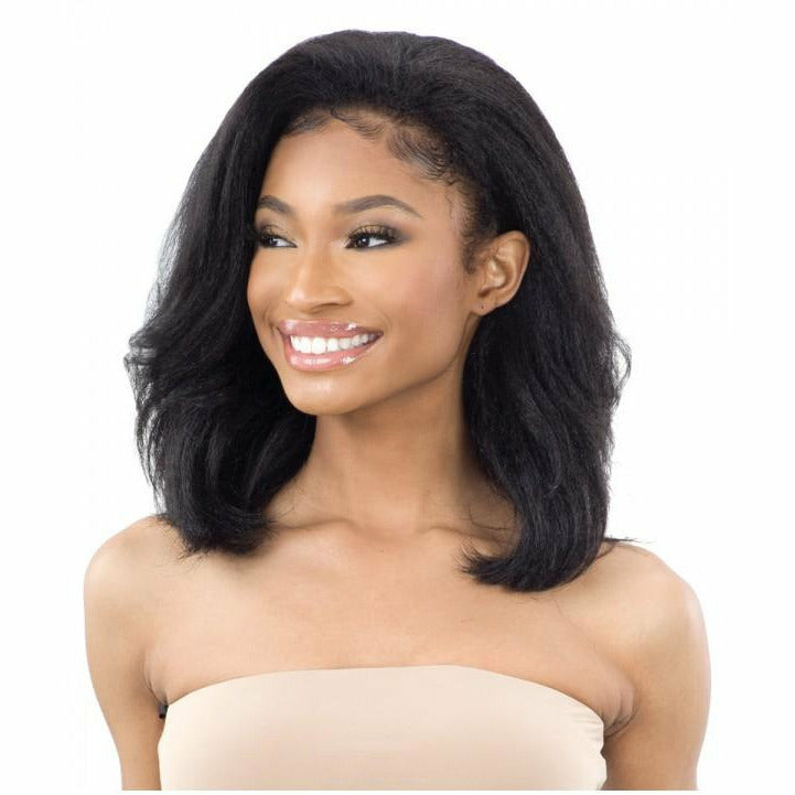 FreeTress Equal Full Cap Drawstring Half Wig - Natural Roller Set