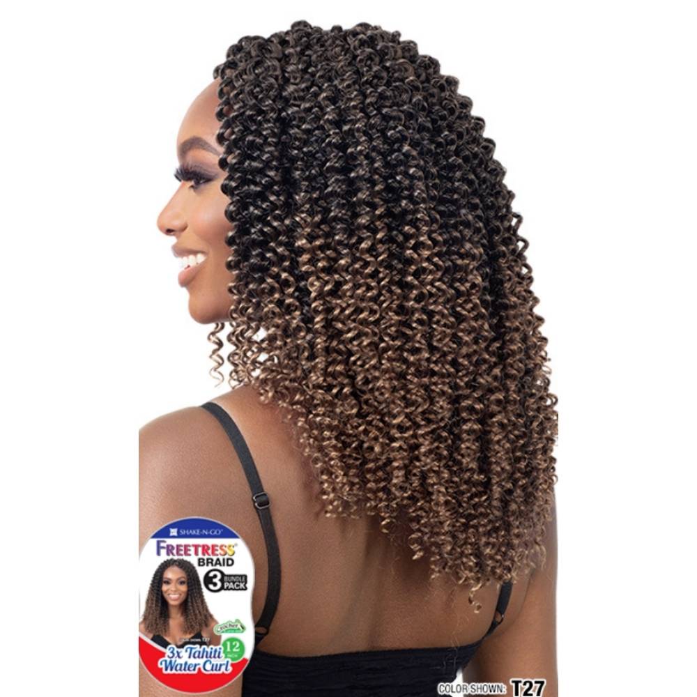 FreeTress Synthetic Crochet Braids - 3X Tahiti Water Curl 12