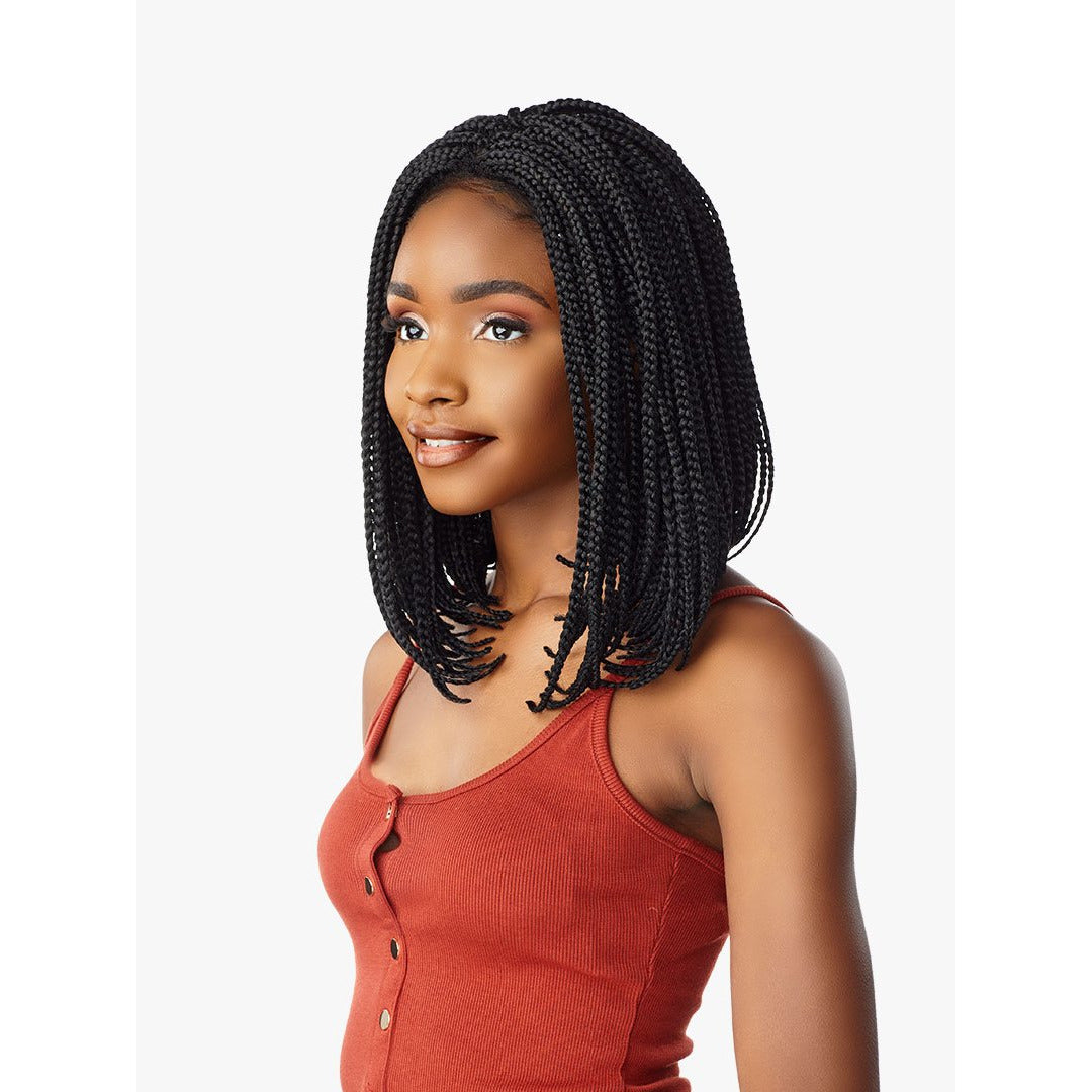 Sensationnel Cloud 9 Hand-Braided Synthetic Swiss Lace Wig - Box Braid Bob