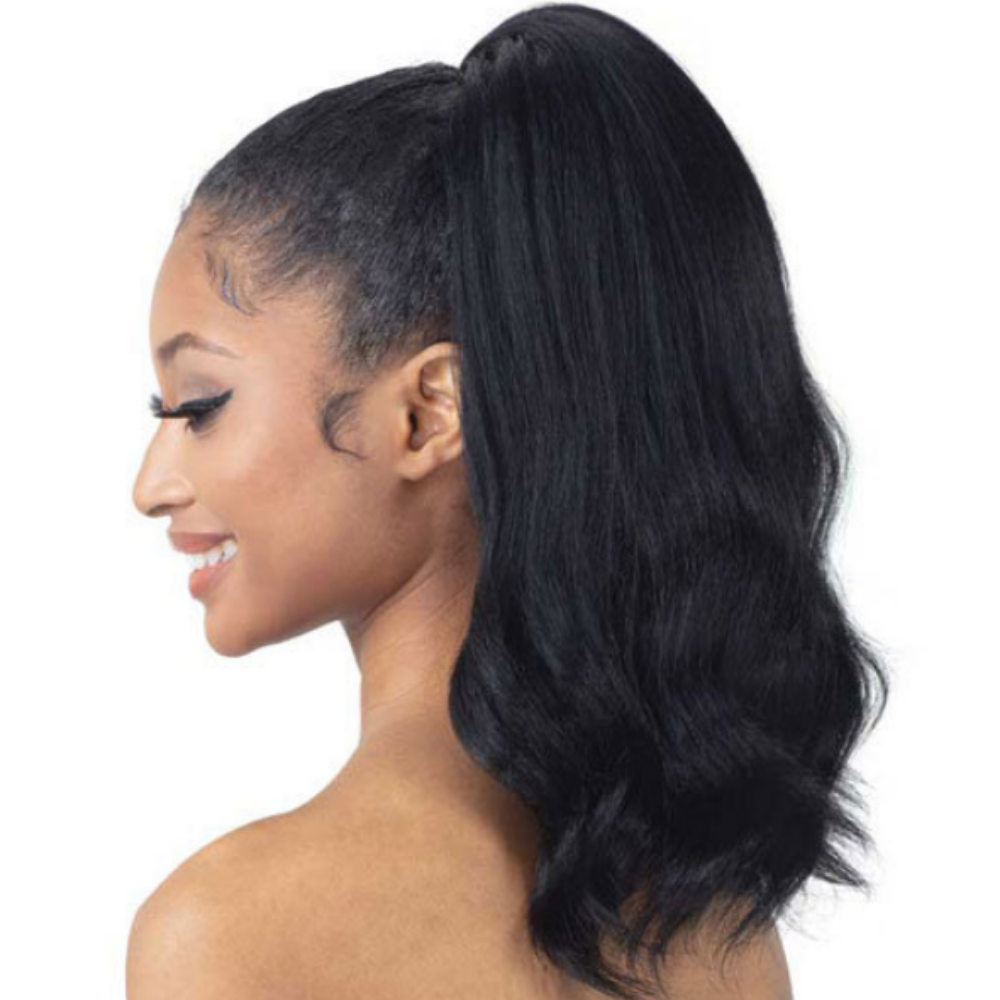FreeTress Equal FullCap Drawstring Half Wig - Natural Pressed Waves