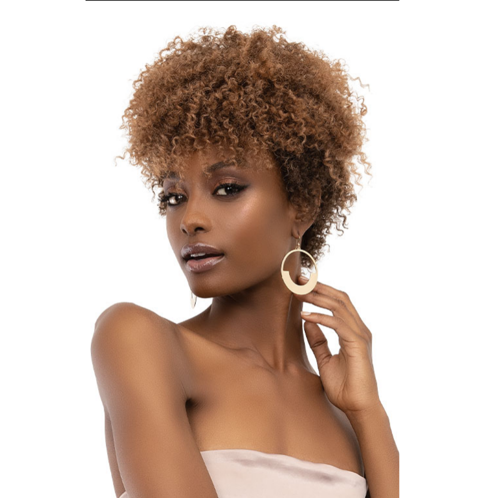 Janet Collection Natural Curly Premium Synthetic Wig - Natural Afro Mica