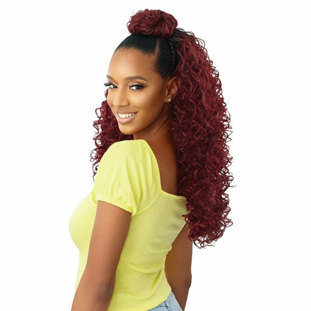 Outre Converti-Cap Synthetic Drawstring Half Wig - Honey Bunches