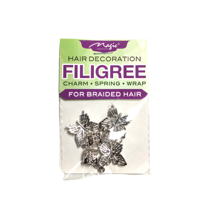 Magic Collection Filigree Hair Tube With Butterflies #FILICHA20B #ASST