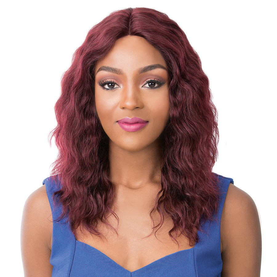 It's A Wig! Salon Remi Human Hair Swiss Lace Front Wig – Wet N Wavy Pacific Wave