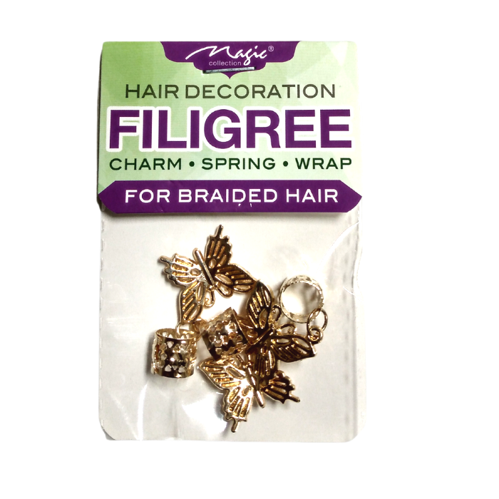Magic Collection Filigree Hair Tube With Butterflies #FILICHA20B #ASST