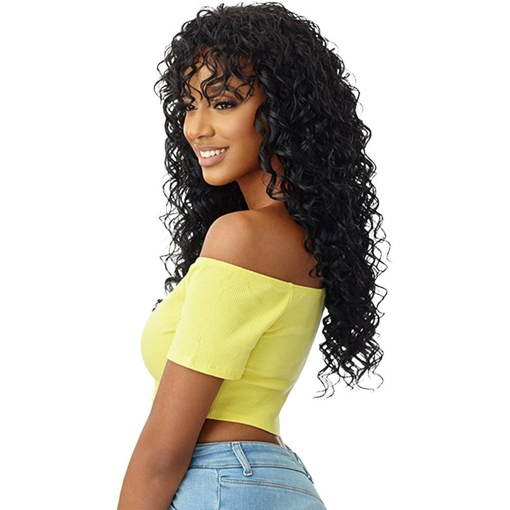 Outre Converti-Cap + Bang Synthetic Drawstring Half Wig - Loved One