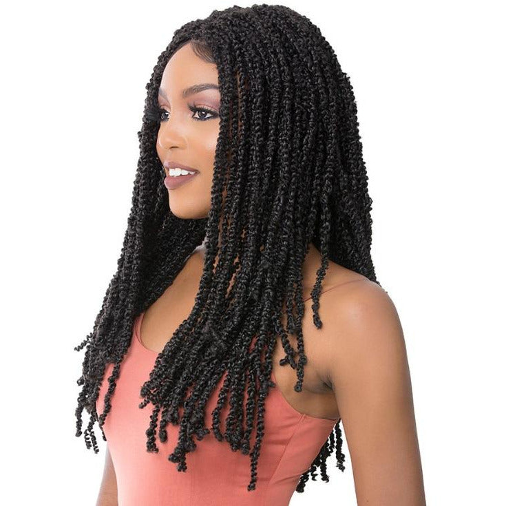 It's A Wig! Premium Synthetic Braided Lace Front Wig - St Water Wave Twist 24