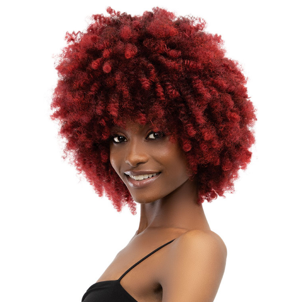 Janet Collection Natural Curly Premium Synthetic Wig - Natural Afro Kane